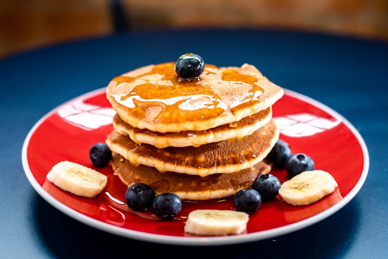 Banana Blueberry Brioche Stack